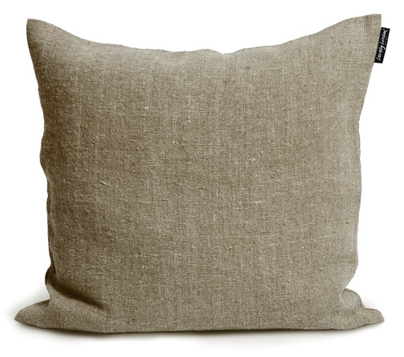 Rustic Linen Cushion 60 x 60 cm