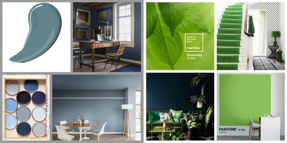 Colours of the Year: Denim Drift v Greenery