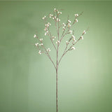 Tall 116cm cream berry stem shown upright against a green backdrop