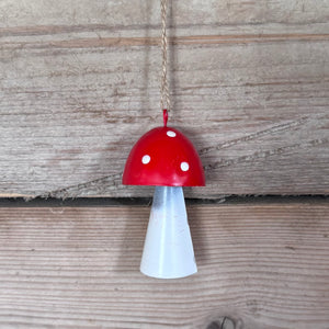 Hanging Tin Toadstools