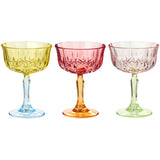 Assorted Colour Wine Glasses