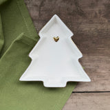 White & Gold Tree Trinket Dish