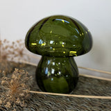 Autumn LED glass mushroom decoration, alternate view
