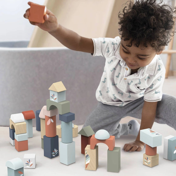 Wooden Building Blocks Set