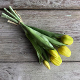 Faux Tulip Bunch - Yellow