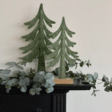 Green Felt Tree Decoration - Large