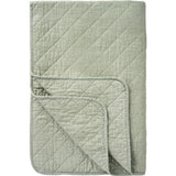 Quilt in Natural and Green Stripes