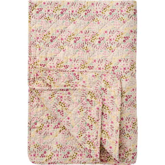 Quilt with Pink Flowers