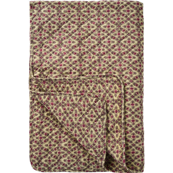 Pink and Purple Patterned Quilt