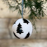 Large Papier Mache Baubles