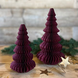 Small Honeycomb Tree in Wine Red