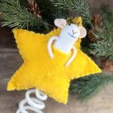 Felt Mouse Star Tree Topper