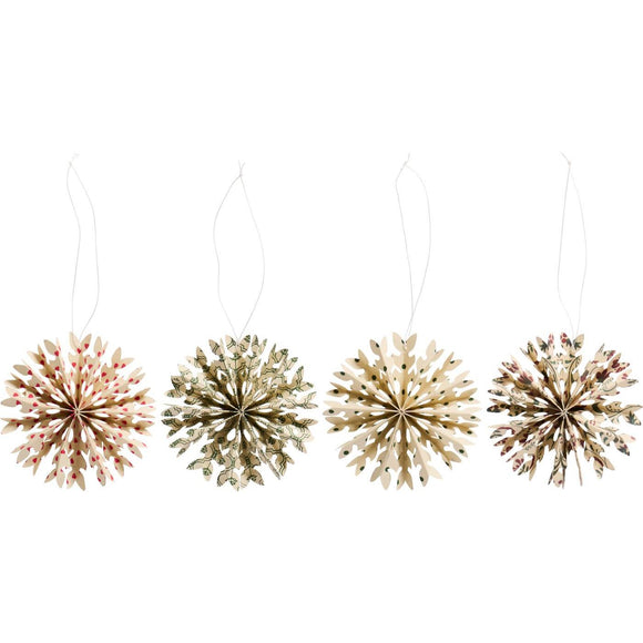 Assorted Hanging Paper Snowflakes