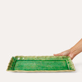 Rectangle Platter in Seaweed