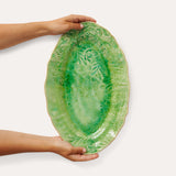 Oval Platter in Seaweed