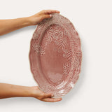 Oval Platter in Old Rose
