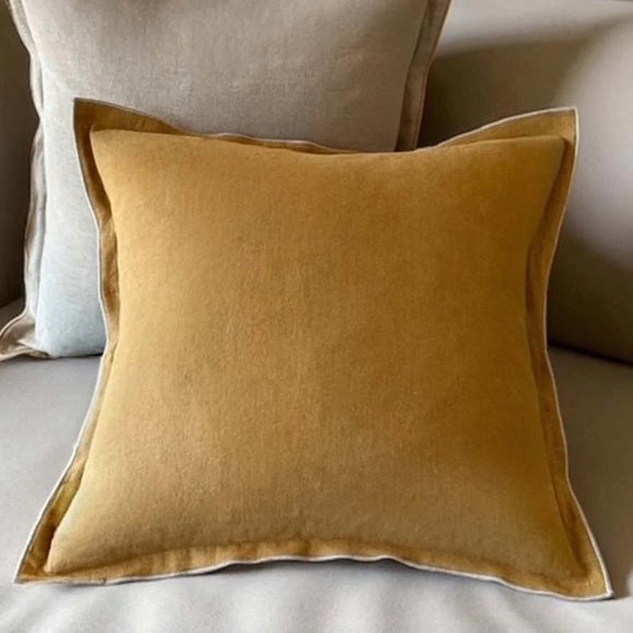 Ochre Linen Cushion