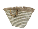 Woven Striped Beach Bag