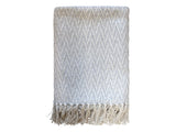 Recycled Cotton Throw in French Grey