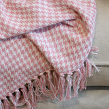 Recycled Cotton Throw in Vintage Rose