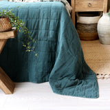 Kingsize Forest Green Quilt / Bedspread