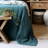 Kingsize Forest Green Quilt / Bedspread