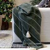 Recycled Cotton Throw in Forest