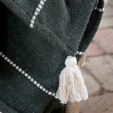 Recycled Cotton Throw in Forest