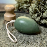 Handmade Artisanal Olive Shaped Soap on a Rope