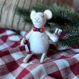 Felt Mouse with Wine