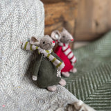 Felt Mouse In Red Cord