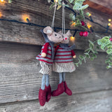 Grey Striped Sitting Mouse