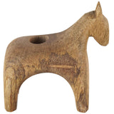 Wooden Horse Candleholder