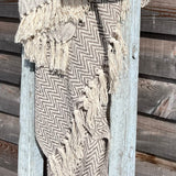 Recycled Cotton Throw in Vintage Grey