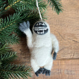 Handmade Felt Yeti Decoration