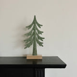 Green Felt Tree Decoration - Small