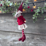 Red Shelf Sitting Mouse