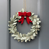 Mini Felt Holly Wreath