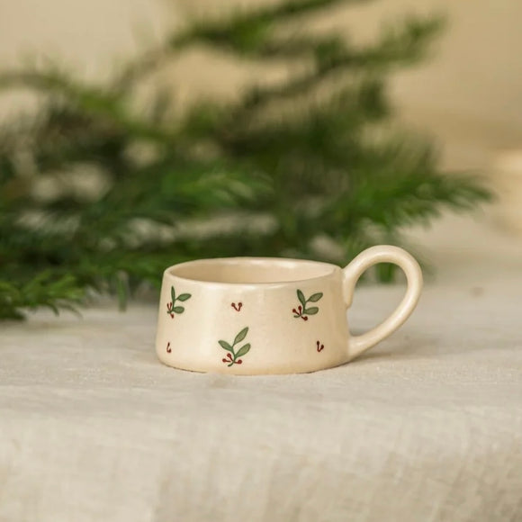 Berry Handpainted Tealight Holder