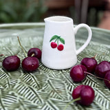 Mini Ceramic Jug with Cherries