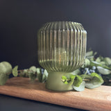 LED Ridged Olive Table Lamp