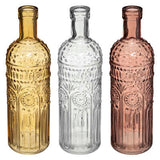 Assorted Pretty Coloured Glass Bottles