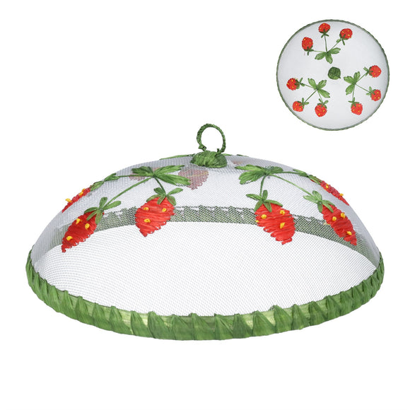 Mesh Food Cover with Strawberries