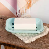 Aqua Enamel 2 Part Soap Dish
