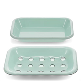 Aqua Enamel 2 Part Soap Dish