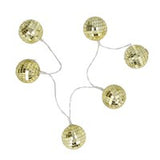 Gold LED Glitterball Garland
