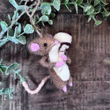 Fabric Mice Decorations - 4 Designs
