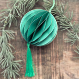 Hanging Honeycomb Paper Ball With Tassel