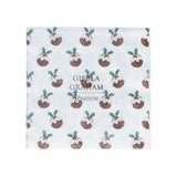 Pack of Christmas pudding paper napkins, additional view