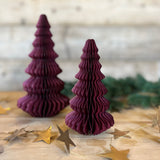 Large Honeycomb Tree in Wine Red